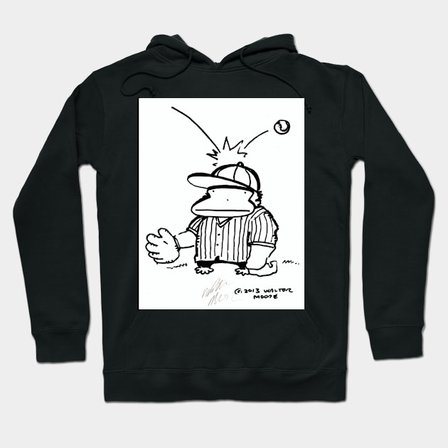 Baseball Ape Fails to Make the Catch Hoodie by WalterMoore